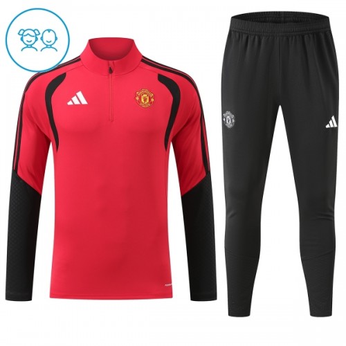 Manchester United Sweat de Treino zíper 2026-27 Vermelha - Criança Manchester United Sweat de Treino zíper 2026-27 Vermelha - Criança