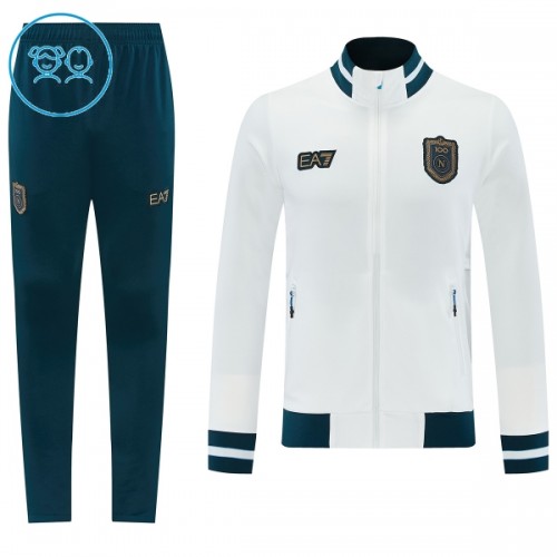 Napoli Casaco de Treino Conjunto 2026-27 Branca - Criança Napoli Casaco de Treino Conjunto 2026-27 Branca - Criança