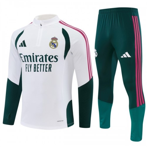 Real Madrid Sweat de Treino zíper 2026-27 Branca Real Madrid Sweat de Treino zíper 2026-27 Branca