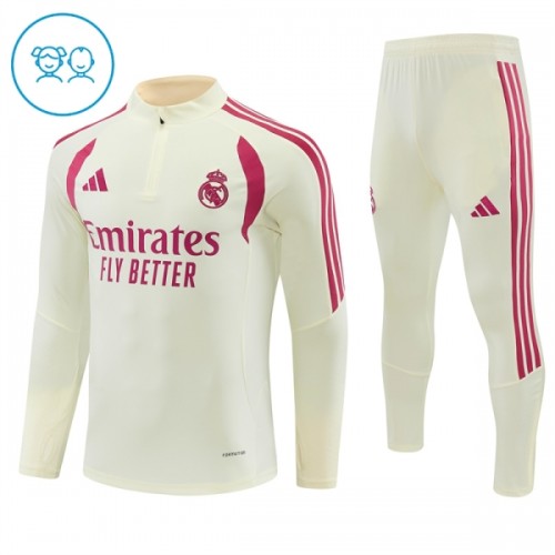Real Madrid Sweat de Treino zíper 2026-27 Branca - Criança Real Madrid Sweat de Treino zíper 2026-27 Branca - Criança