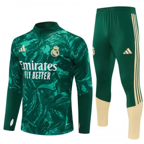 Real Madrid Sweat de Treino zíper 2026-27 Verde Real Madrid Sweat de Treino zíper 2026-27 Verde
