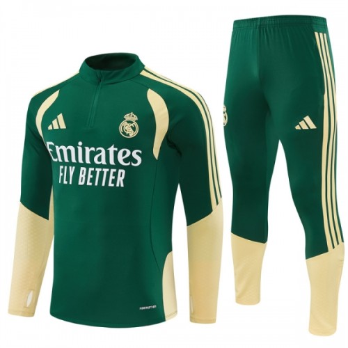 Real Madrid Sweat de Treino zíper 2026-27 Verde Real Madrid Sweat de Treino zíper 2026-27 Verde