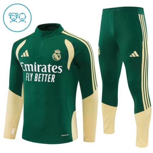 Real Madrid Sweat de Treino zíper 2026-27 Verde - Criança Real Madrid Sweat de Treino zíper 2026-27 Verde - Criança