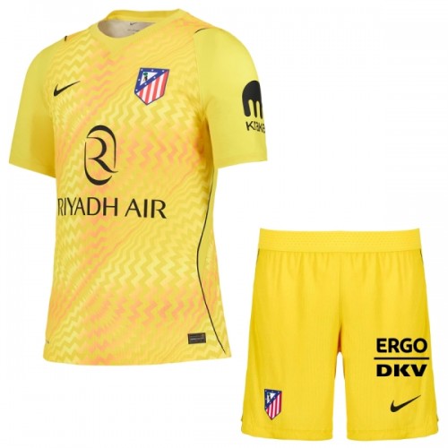 Conjunto Atlético Madrid Guarda Redes 2026-27 Amarela - Criança Conjunto Atlético Madrid Guarda Redes 2026-27 Amarela - Criança