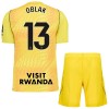 Conjunto Atlético Madrid Oblak 13 Guarda Redes 2026-27 Amarela - Criança
