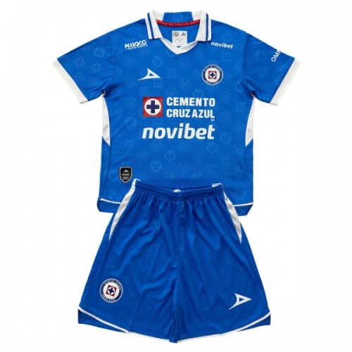 Conjunto Cruz Azul Equipamento Principal 2026-27 - Criança Conjunto Cruz Azul Equipamento Principal 2026-27 - Criança