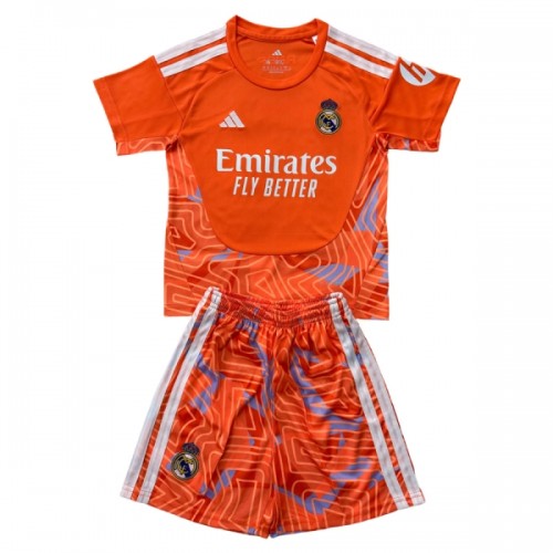 Conjunto Real Madrid Orange Version Guarda Redes 2026-27 - Criança Conjunto Real Madrid Orange Version Guarda Redes 2026-27 - Criança