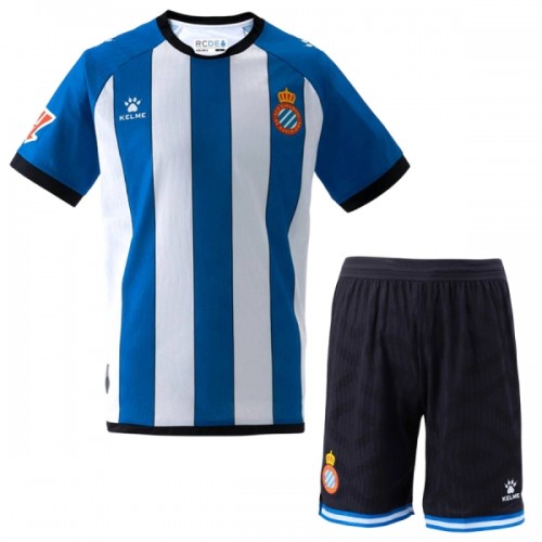 Conjunto RCD Espanyol Equipamento Principal 2026-27 - Criança Conjunto RCD Espanyol Equipamento Principal 2026-27 - Criança