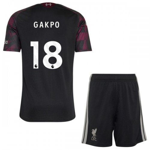 Conjunto Liverpool Gakpo 18 Equipamento Terceiro 2026-27 - Criança Conjunto Liverpool Gakpo 18 Equipamento Terceiro 2026-27 - Criança