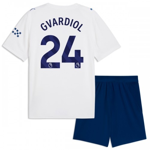 Conjunto Manchester City Gvardiol 24 Equipamento Terceiro 2026-27 - Criança Conjunto Manchester City Gvardiol 24 Equipamento Terceiro 2026-27 - Criança