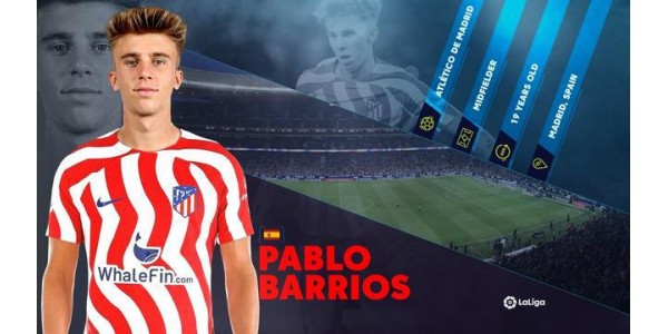 Pablo Barrios, meio-campista do Atlético de Madrid