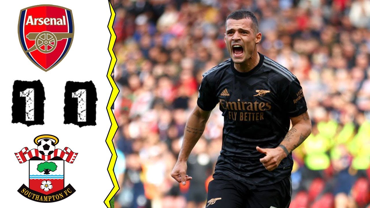 Árbitro com penalidade repetidamente disputada, Draw 1-1 do Arsenal contra Southampton