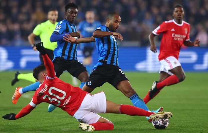 Liga dos Campeões: Club Brugge KV 0-2 Benfica