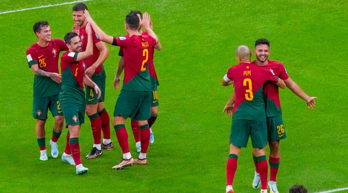 Uma grande vitória de Portugal por 6-1 Suíça