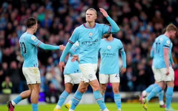 Manchester City 1-1 Everton, Haaland marcou em uma fileira